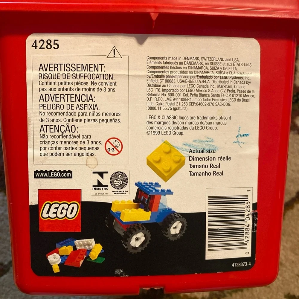 Lego Building Set Classic Blocks box + random Lego pieces